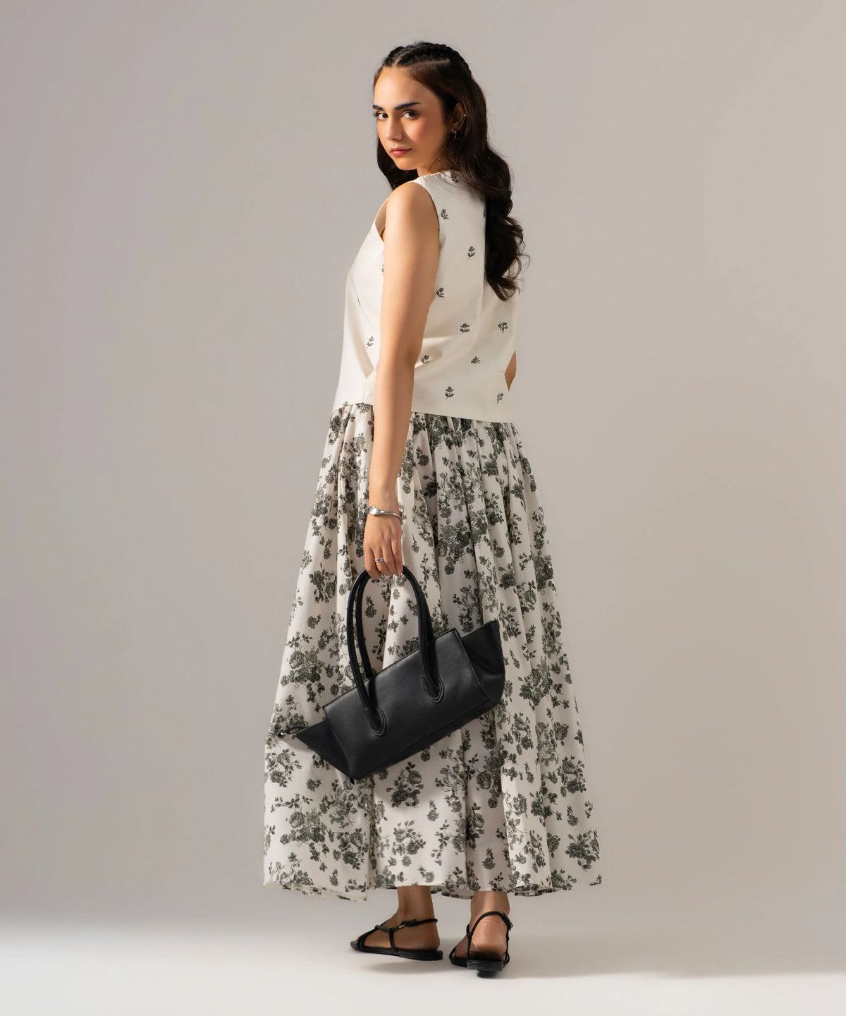 Printed Poplin Top