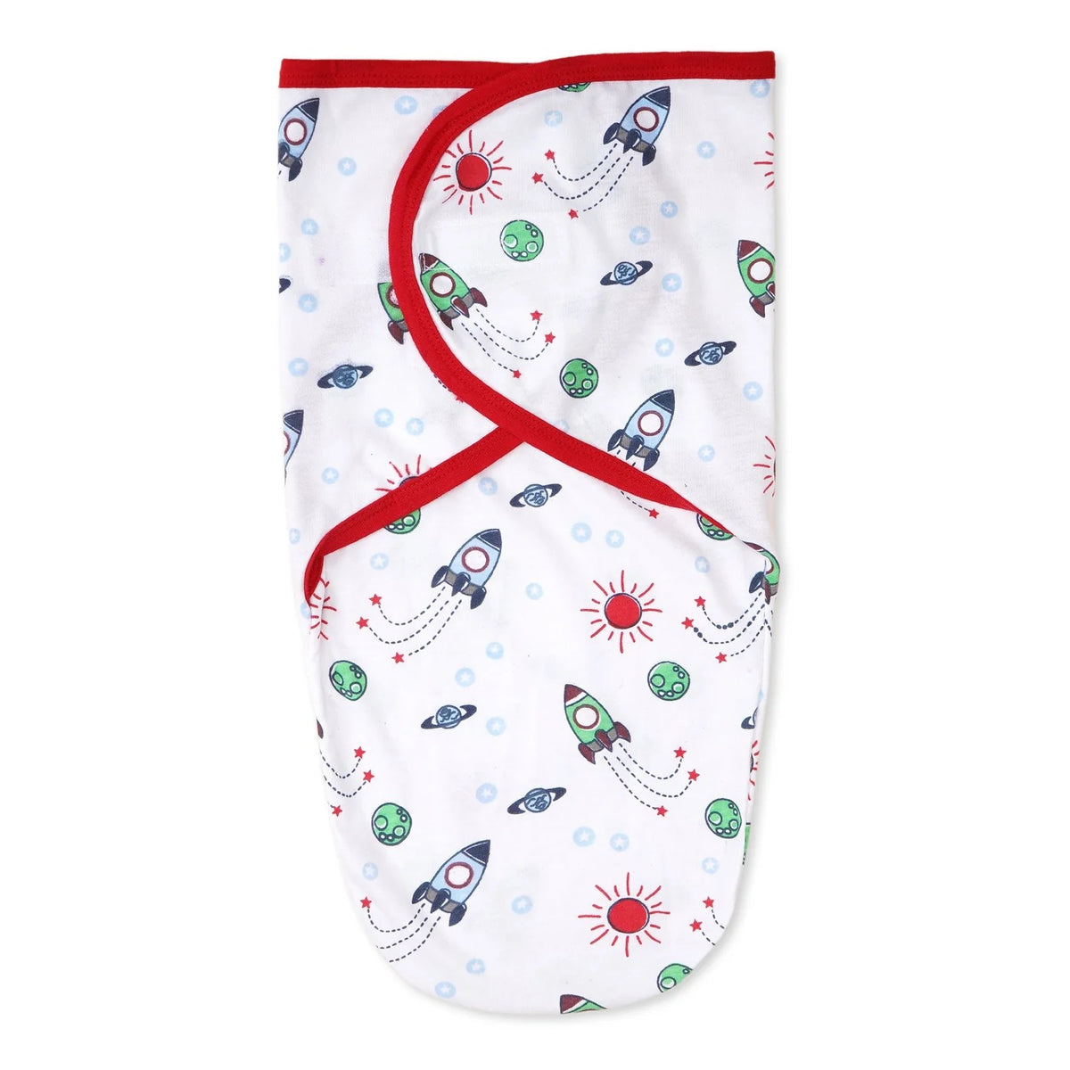 Baby Adjustable White Swaddle Rocket - Sunshine