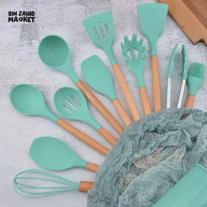 12 PIECES SILICONE UTENSIL SET
