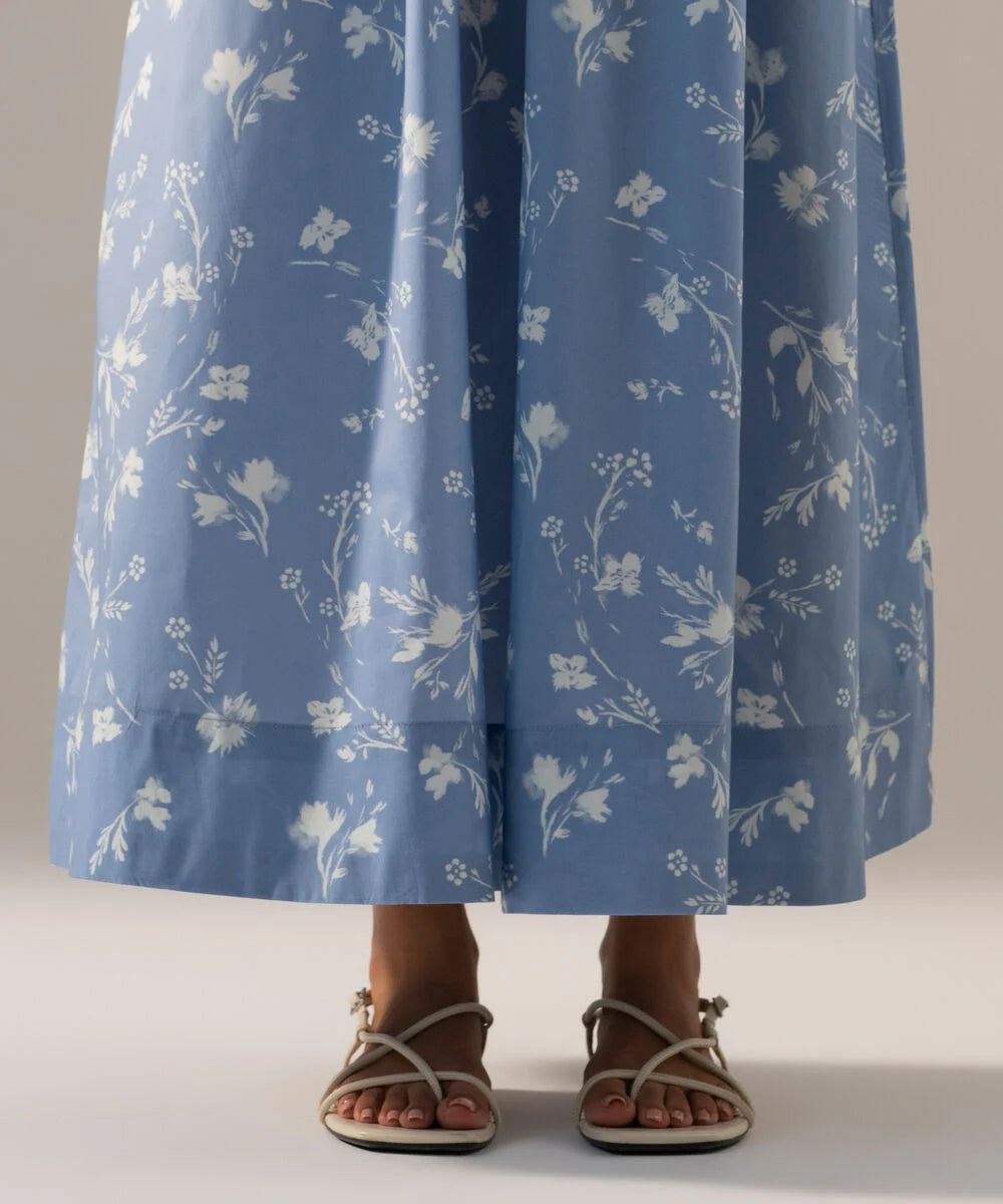 Printed Poplin SkirtPrinted Poplin Skirt