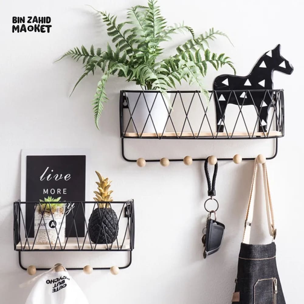 CRISS-CROSS WALL UTILITY SHELF
