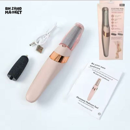 RECHARGEABLE ELECTRIC CALLUS REMOVER – CORDLESS ELECTRONIC FOOT FILE FOR WOMEN & MEN